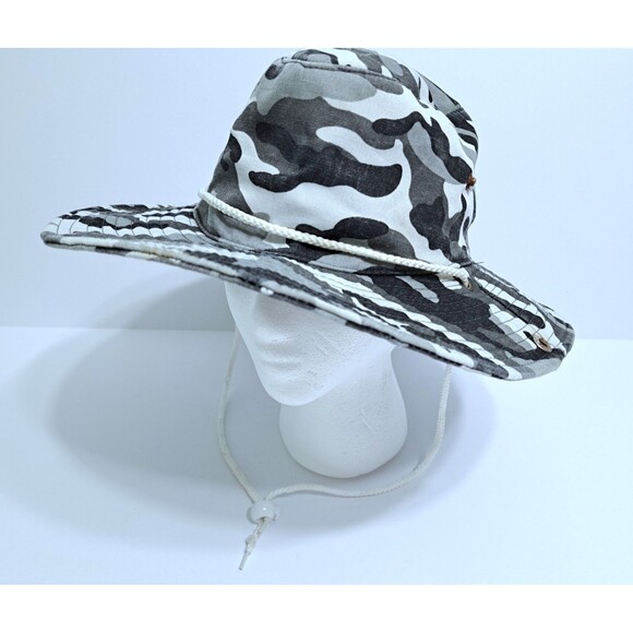 US Military Jungle Boonie Hat Type II Camouflage Black White Gray Snow Camo Army - Picture 1 of 9